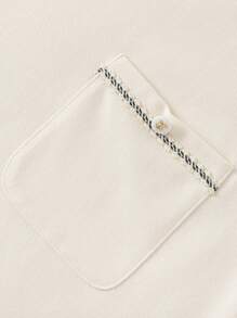 Balabala Girls' Dress, 2024 New Summer A-Line Polo Dress - White - View 8