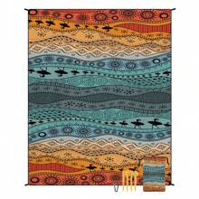 1 pièce Tapis de plage imperméable d'extérieur, tapis de pique-nique de style bohème séchage rapide, tapis de sol de camping