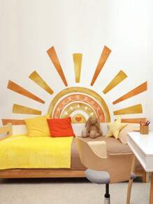 1 set de calcomanías decorativas de pared para el cuarto de sol, calcomanías, vinilo decorativo para decoración del hogar, artículos de decoración primaveral para refrescar tu hogar, calcomanías de decoración de ramas