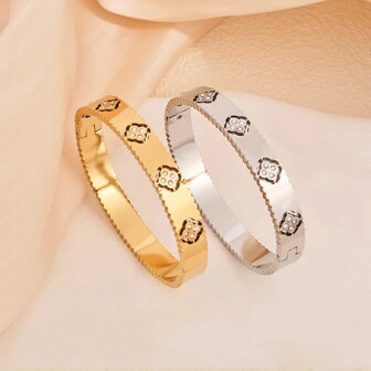 1入組時尚精美梅花手鍊，適用於女士派對禮物