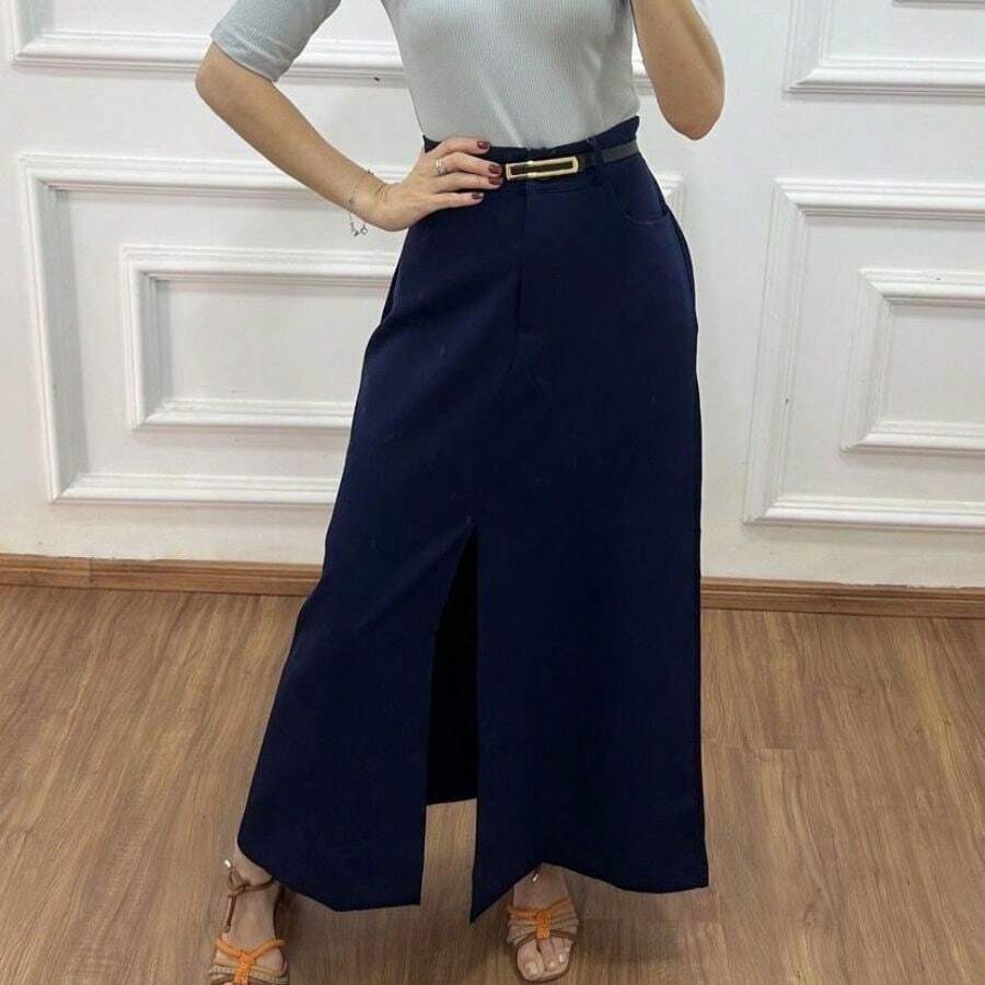Plus Size Skirts - màu đen - Xem 1