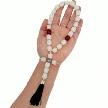 Handmade Christian Orthodox Greek Komboskoini Knot Prayer RopeProtection Blessing Cross Charm Tassel Home Ornaments Car Hanging - Multicolor - View 8