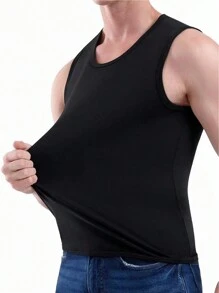 3 piezas camiseta de deporte para hombres, chaleco de compresión física para moldear el Body