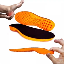 Palmilha de Gel Anatômica Aumento de Estatura Macia Anti Impacto - Laranja - Visão 1