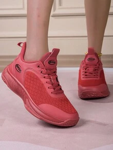 時尚新款戶外女子足球鞋，舒適輕盈透氣運動鞋，紅色 - 紅色 - 查看 1