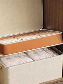 1 件大容量拉链衣服毯子收纳盒，单层或双层带盖，防水防潮，适用于搬家、旅行和家居装饰装饰节日装饰房间装饰家居装饰卧室装饰卧室、收纳盒、收纳盒、家居收纳、女士白色 T 恤、女士黑色裤子、女士冬装、连衣裙、女士冬装、优雅女装、女士白衬衫、长袖、女士白色连体裤、女士春季连衣裙、女士春季服装、春季、春装、极简主义、夏季上衣 - A - 查看 4