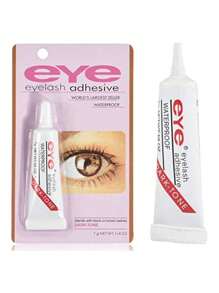 Pegamento para pestañas postizas marca eye - pegamento adhesivo para tiras - claro - impermeable - reutilizable - Negro - Ver 2