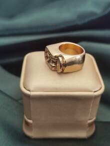 1 pieza Anillo encendedor creativo y elegante estilo punk - Dorado - Ver 5