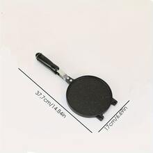 1入組，華夫餅製作器，鋁質不沾壓盤，可拆卸並用作平底鍋，蛋捲烘焙工具，鳳凰蛋卷製鍋盤 - 黑色 - 查看 10