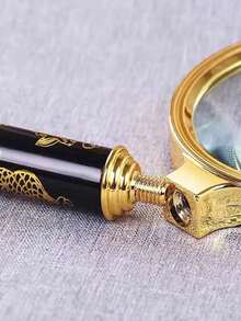 1入便攜式高清放大讀書放大鏡，老年放大鏡，20倍放大倍數不傷眼，適用於科學研究、辨識和修理 - 金色 - 查看 4