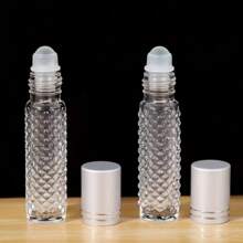 1/2/4 件可重复使用防滑精油瓶，带可再填充滚珠，适用于容器填充 10 毫升