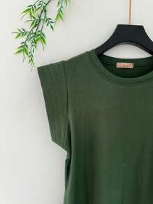 Women Tops - 軍綠色 - 查看 2