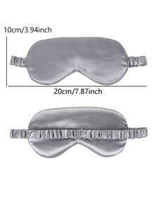 1pc Unisex Double-Sided Satin Eye Mask, Simple & Lightweight, Sleep Mask For Daytime Rest, Blackout, Comfortable & Non-Compressive