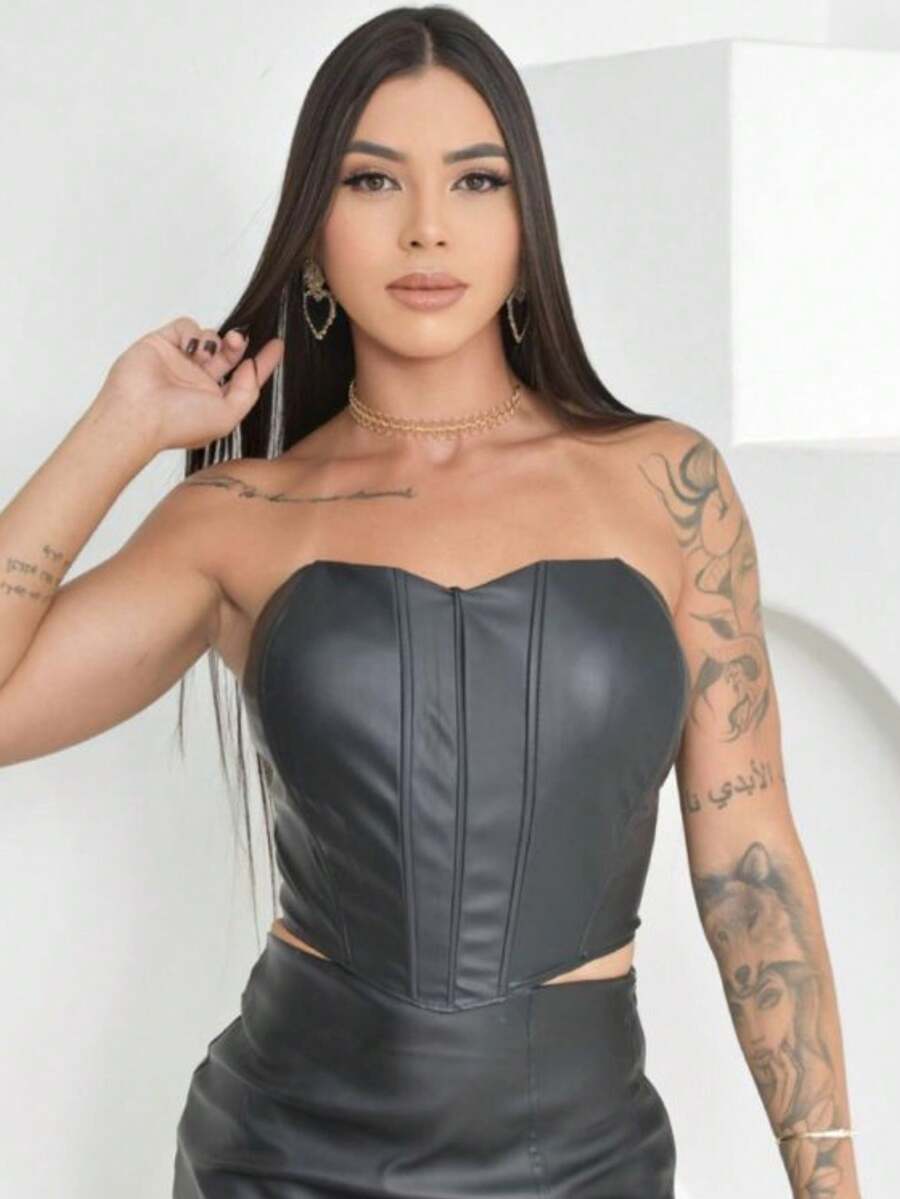 Women Tops - 黑色 - 查看 1