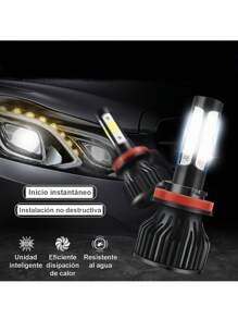 Faros Bombilla H11 LED Luminosidad Blanca  Plug & Play - Negro - Ver 5