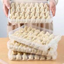 1pc Multi-Functional Storage Box For Fresh-Keeping, Suitable For Sealing And Preserving Frozen Foods, Eggs, Dumplings, And Taking-Up Storage In Freezer To Keep Fresh And Resist Oxidation - Multicolor - View 2