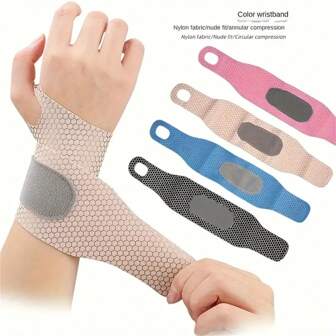 Unisex Slim & Adjustable Wrist Brace: Carpal Tunnel Support, Breathable And Lightweight For Sports And Daily WearFor Outdoor,Sport,Travel,Household,Office,School