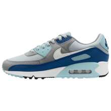 Nike Air Max 90 - Men's - Grey/White/Blue - View 3