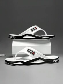 Women's Thick-Soled Beach Slippers, Outdoor Stylish Non-Slip Sandals For Summer, Soft And Comfortable Walking Feeling For Streetwear