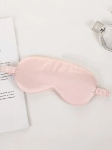 1pc Unisex Double-Sided Satin Eye Mask, Simple & Lightweight, Sleep Mask For Daytime Rest, Blackout, Comfortable & Non-Compressive
