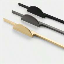 新款金色半圓形家具櫥櫃手柄，鋅合金櫥柜手柄對立的家具門把手，櫥櫃裝飾五金配件 - 彩色 - 查看 7