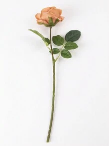 1 件/3 件/6 件，17.8 英寸/45 厘米人造花，人造单茎玫瑰，适用于家居装饰、卧室、镜面装饰、节日礼物、婚礼、秋季装饰、情人节花束、DIY、生日派对装饰、花园装饰、节日装饰、摄影道具、万圣节 - 珊瑚橙 - 查看 7