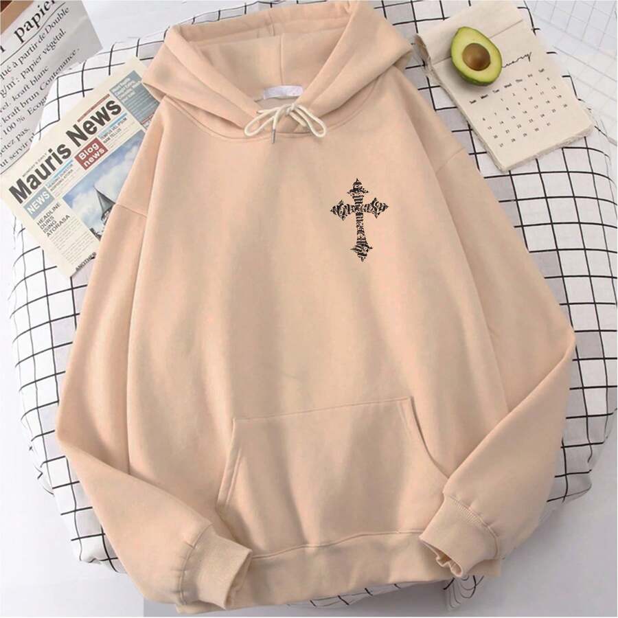 Women Sweatshirts - 米色 - 查看 1