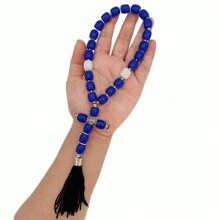 Handmade Christian Orthodox Greek Komboskoini Knot Prayer RopeProtection Blessing Cross Charm Tassel Home Ornaments Car Hanging - Multicolor - View 12
