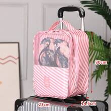 3-Pair Shoe Travel Bag, Travel Essentials Carry-On Luggage Accessories, Hanging Shoe Storage Bag, Large Capacity, Multi-Functional, Machine Washable, Space-Saving Suitcase Organizer, Durable Polyester, Multi-Compartment, Suitable For Shoes And Accessories, All Seasons
