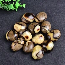3 Đá Quý Tự Nhiên Massage Năng Lượng Septarium Lòng Bàn Tay Đá Sấy Chữa Bệnh Reiki Trị Liệu Thiền Tặng Phản Ứng UV - 150g~200g (3~4cm/CÁI 3 CÁI) - Xem 1