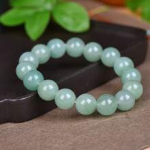 Natural Healing Gemstone Agate Bracelet, Jade Bead Bracelet Beaded, Ladies Men, Simple Bracelet, Gemstone Jewelry, Elegant Ladies Jewelry, Holiday Gifts, Summer Gifts For Her. - F14mm - View 2
