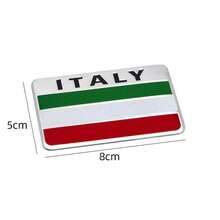 1入組/套德國、英國、法國、美國、意大利國旗形狀金屬汽車貼紙，可用於刮痕修復和裝飾汽車招牌，車牌，車身，鏡子，牆壁和家居裝飾 - 彩色 - 查看 9