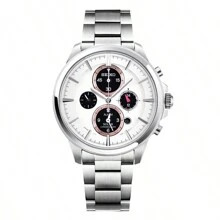 Seiko Men's Multifunction Solar Energy Quartz Watch White SSC033J1