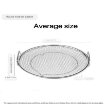 Stainless Steel Fryer Oil Filter Net, Kitchen Household Oil-Leaking Net Strainer Drainer Tray For Frying Food - Silver - View 3