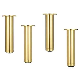 Adjustable Furniture Legs 3.12-9.84 Inch - Metal Aluminium Alloy Cabinet Legs Sofa Table Legs Adjustable Height Replacement Support Legs For Couch/Bed/TV Cabinet,Set Of 4