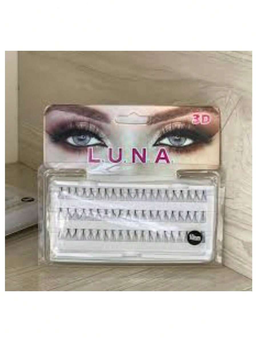 3 filas 84 clústeres 3d efecto Pestañas postizas Set , natural , grueso , suave , fácil injerto , punto Pestañas grupo , fusión , DIY natural largo grueso Set de pestañas postizas - Negro - Ver 1