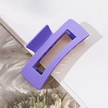 1/2/3/4 件女士简约方形空心发夹 - 彩色 - 查看 9
