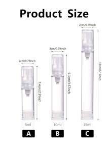 1PC Vacuum Pump Bottle Lotion Eye Cream Foundation Travel Bottle Mini Cosmetic Sample Packaging Portable Makeup Tools