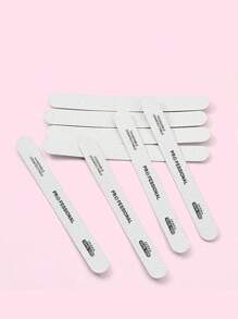 20pcs Rectangular Replaceable Sandpaper Files, Tearable, Washable, Reusable, No Waste, 100/180 Grit (Stainless Steel Plate In The Middle Needs To Be Purchased Separately) - Grey - View 7