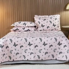 3 Piece Queen Size Printed Bedspread 180 Thread Count Soft - Bướm đêm - Xem 5
