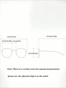 New Stylish Hexagon Cut-Edge Fashion Glasses With Devil Claw Frame, Hip-Hop Style - Multicolor - View 9