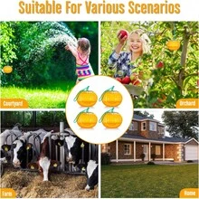 2pcs New Pumpkin Fruit Fly Trap Three-Stage Detachable Insect Trap Hanging Flea Trap . For Hanging And Halloween Styles - Multicolor - View 3