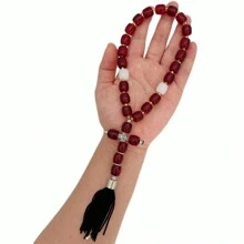 Handmade Christian Orthodox Greek Komboskoini Knot Prayer RopeProtection Blessing Cross Charm Tassel Home Ornaments Car Hanging - Multicolor - View 13