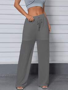 Women Pants - 鏽棕色 - 查看 5