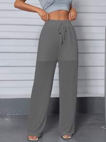 Women Pants - 鏽棕色 - 查看 1