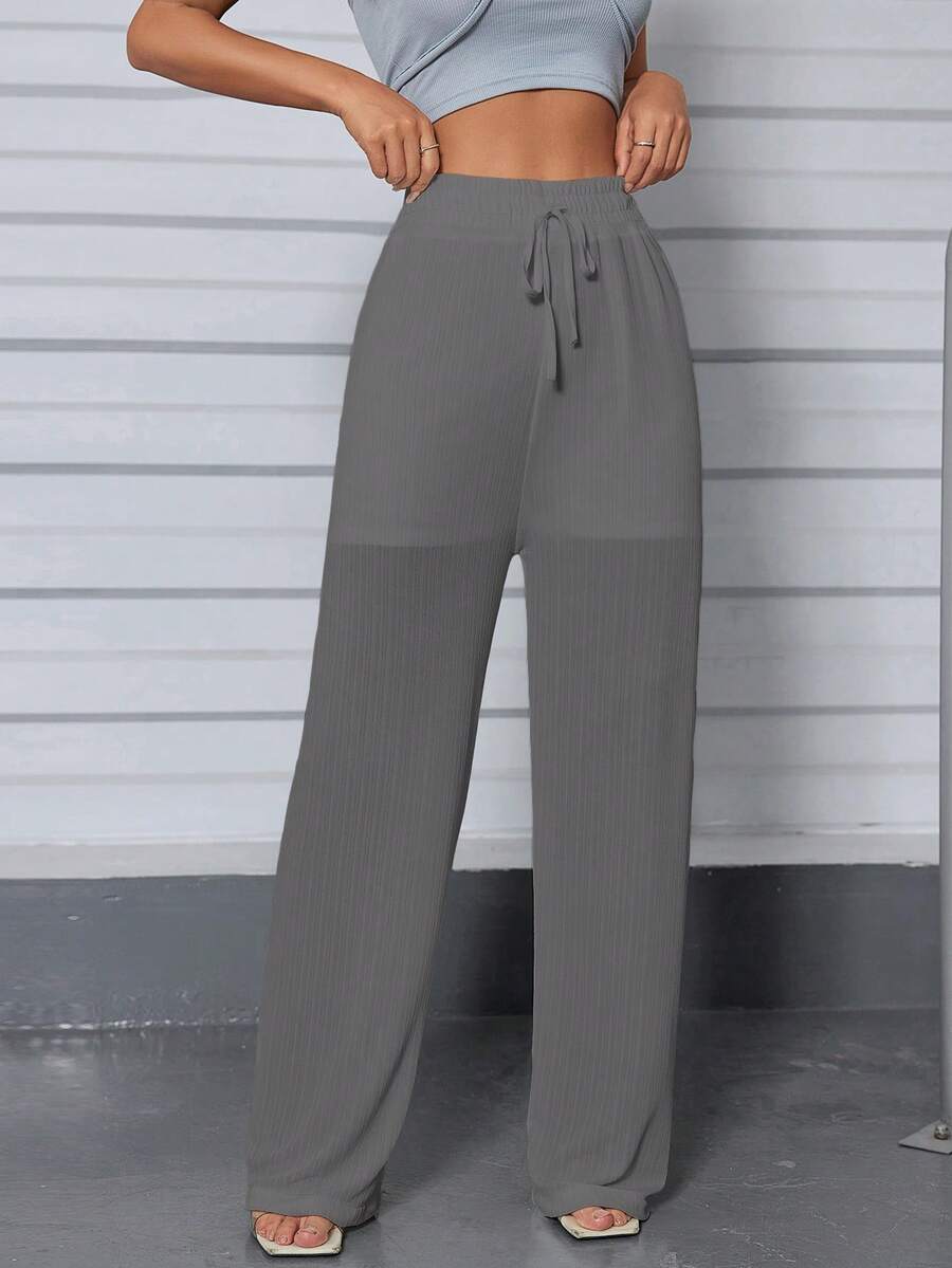 Women Pants - 鏽棕色 - 查看 1