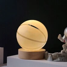 1pc Đèn ngủ bóng thủy tinh pha lê chủ đề không gian 3D, đường kính 6cm, có nhiều mẫu bao gồm hệ mặt trời, mặt trăng, thiên hà, sao Thổ, hạ cánh trên mặt trăng và đi bộ ngoài không gian, với đế gỗ 6cm, chạy bằng USB, hoàn hảo cho sinh nhật, ngày lễ tình nhân, lễ tốt nghiệp ,Quà tặng tân gia, ngày kỷ niệm và trang trí - trong suốt - Xem 19