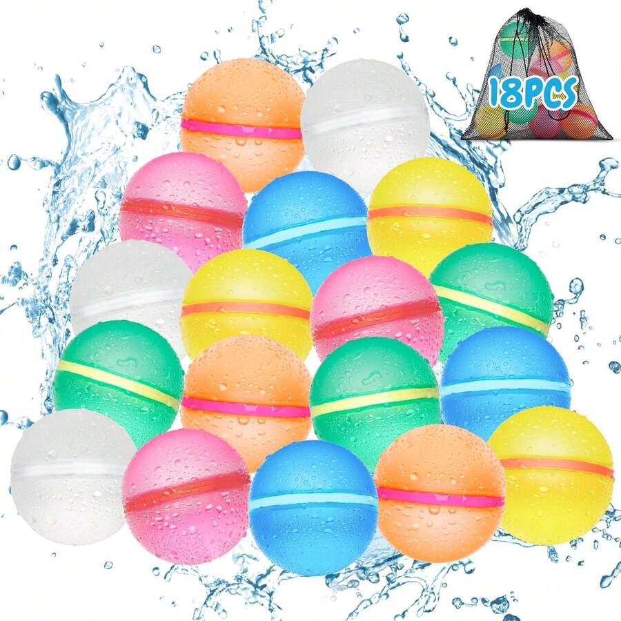 熱銷矽膠磁力水球玩具，可重複使用矽膠水珠緩解壓力磁球玩具 - 彩色 - 查看 1