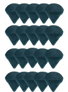 20/15/12/8 入組三角絨布化妝海綿，柔軟紋理可用於粉底液蜜粉，混合式美容配備，適用於臉部和身體