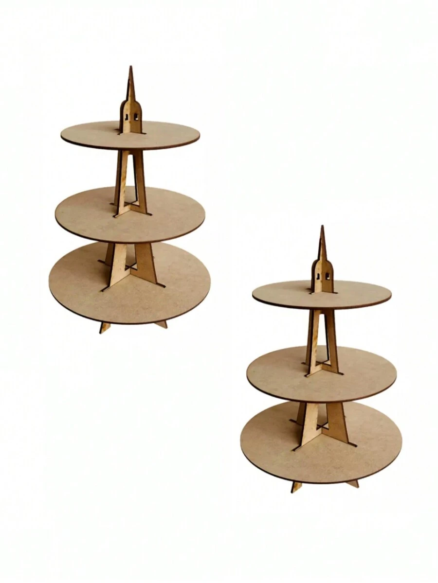 Candy Bar Candy Display - Tower 3 Levels (2 Pieces) - Camel - View 1